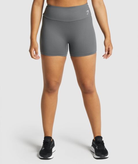 Pantalones Cortos Gymshark Entrenamiento Mujer Gris | ES5238-CW