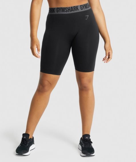 Pantalones Cortos Gymshark Fit Seamless Cycling Mujer Negras | ES8371-JH