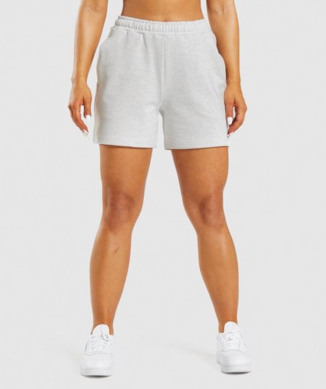 Pantalones Cortos Gymshark Rest Day Sweats Mujer Blancas | ES4158-BK