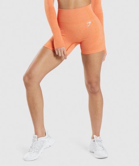 Pantalones Cortos Gymshark Vital Seamless 2.0 Mujer Naranjas | ES7812-KP