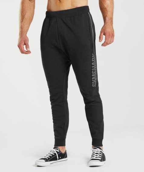 Pantalones Jogger Gymshark Bold React Hombre Negras | ES6479-QW