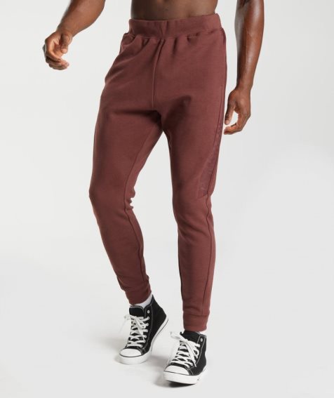 Pantalones Jogger Gymshark Bold React Hombre Marrones | ES9582-SY