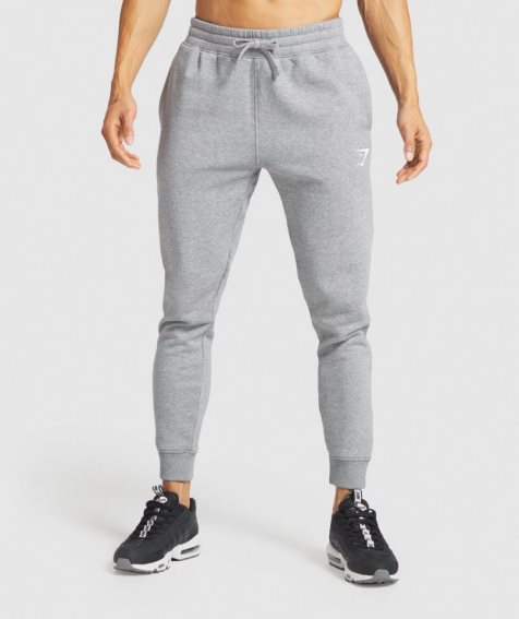 Pantalones Jogger Gymshark Crest Hombre Gris | ES0715-FE