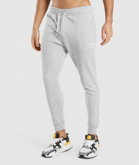 Pantalones Jogger Gymshark Crest Hombre Gris Claro | ES3517-TL