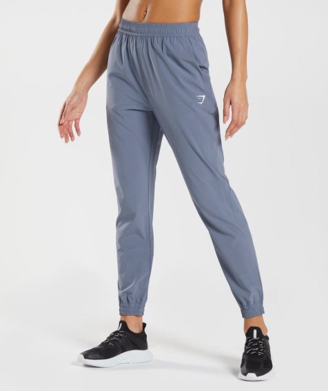 Pantalones Jogger Gymshark Entrenamiento Woven Mujer Azules | ES1052-RF