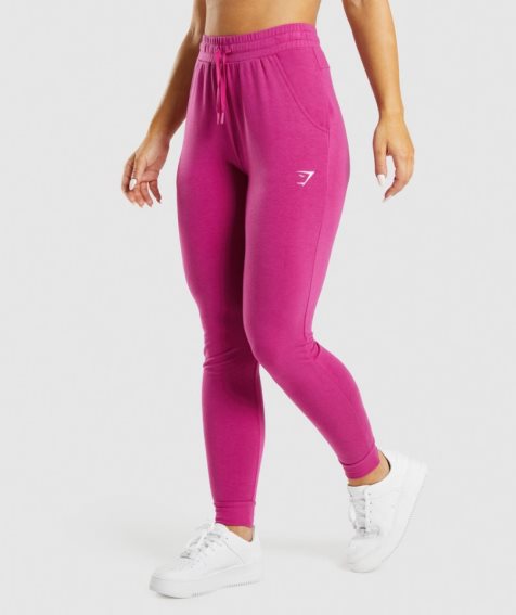 Pantalones Jogger Gymshark Entrenamiento Pippa Mujer Fucsia | ES3495-SV