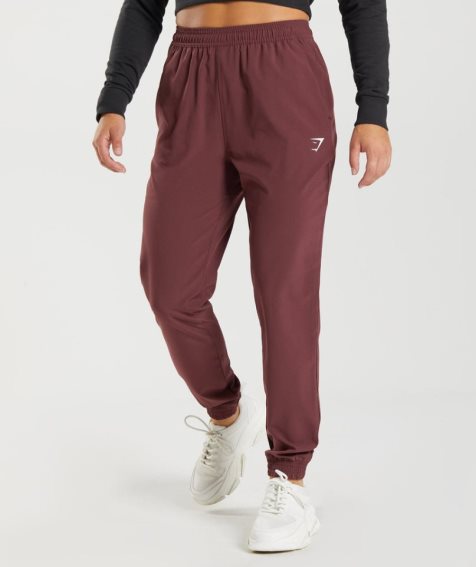 Pantalones Jogger Gymshark Entrenamiento Woven Mujer Marrones Oscuro | ES4825-JM