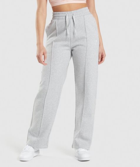 Pantalones Jogger Gymshark Entrenamiento Directo Leg Mujer Gris Claro | ES7560-DI