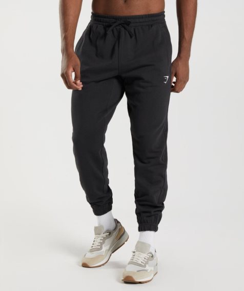 Pantalones Jogger Gymshark Essential Oversized Hombre Negras | ES8259-QO