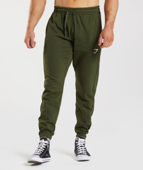 Pantalones Jogger Gymshark Essential Oversized Hombre Verde Oliva | ES9653-DK