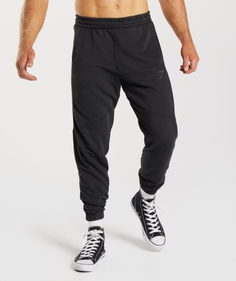 Pantalones Jogger Gymshark Power Washed Hombre Negras | ES2380-LJ