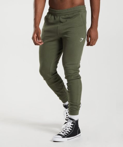 Pantalones Jogger Gymshark React Hombre Verde Oliva | ES9482-RV