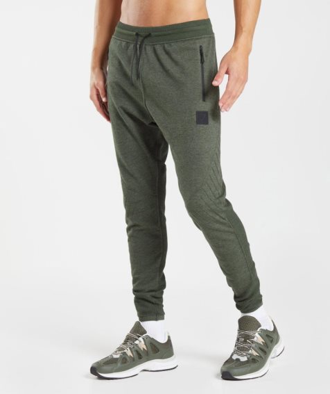 Pantalones Jogger Gymshark Retake Knit Hombre Verde Oliva | ES1095-NV