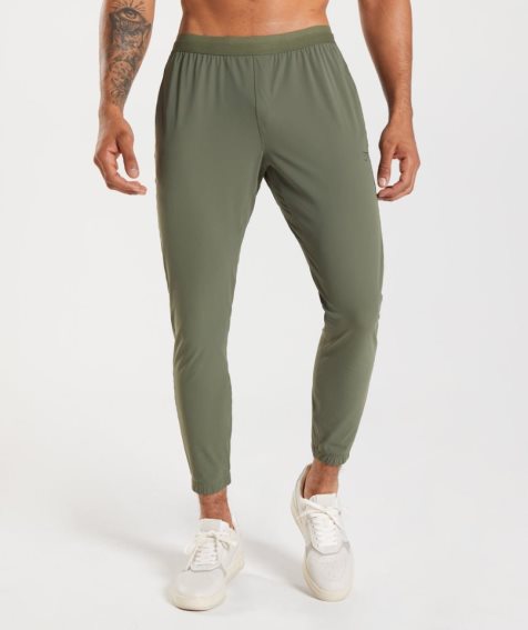 Pantalones Jogger Gymshark Studio Hombre Verde Oliva | ES4173-AP