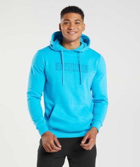 Sudadera Con Capucha Gymshark Block Hombre Turquesa | ES2146-QD