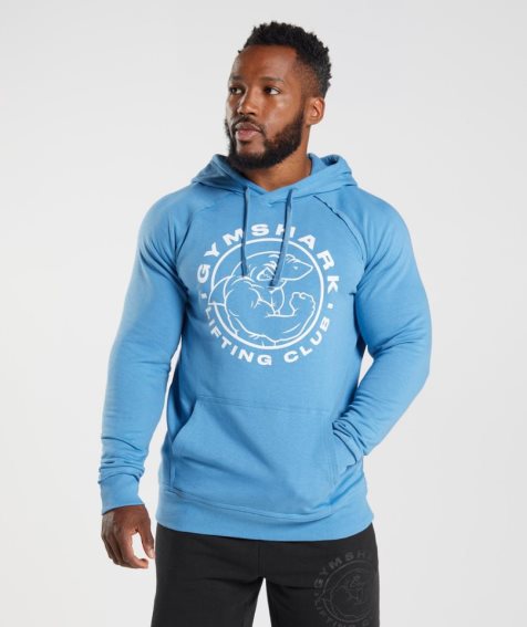 Sudadera Con Capucha Gymshark Legacy Hombre Azules | ES4019-OK