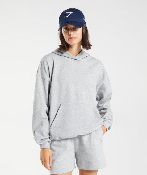 Sudadera Con Capucha Gymshark Rest Day Sweats Mujer Gris Claro | ES1498-JV