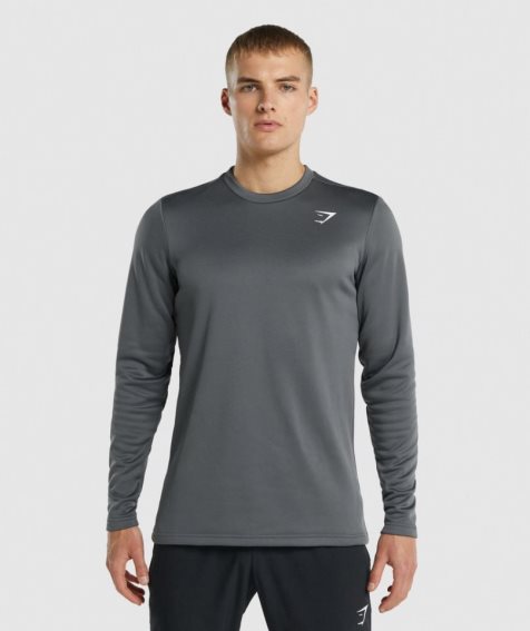 Sudaderas Gymshark Arrival Crew Hombre Gris Oscuro | ES5861-HO