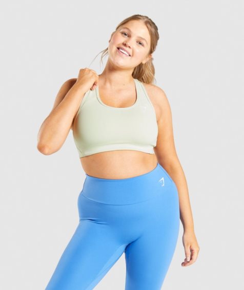 Sujetadores Deportivos Gymshark Essential Racer Back Mujer Verde Menta | ES6453-VY