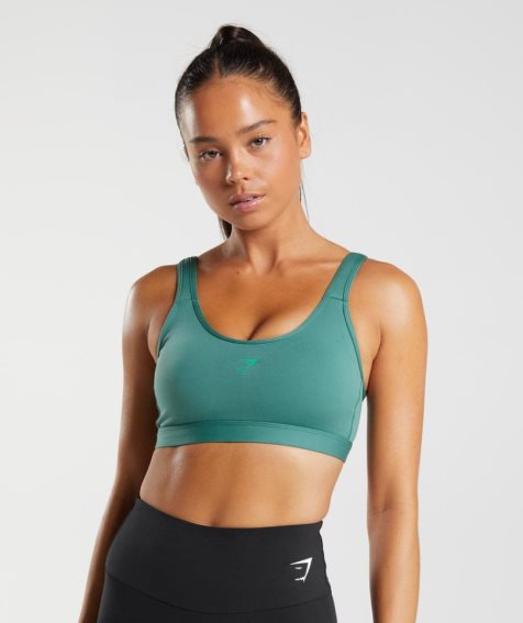 Sujetadores Deportivos Gymshark Fraction Mujer Verde | ES2970-CV