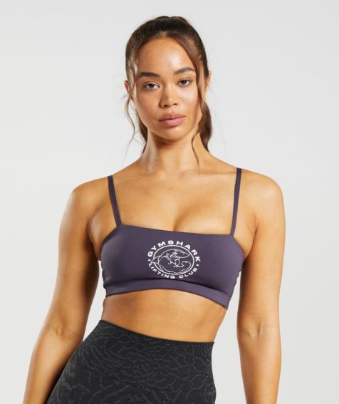 Sujetadores Deportivos Gymshark Legacy Bandeau Mujer Moradas | ES6049-AS