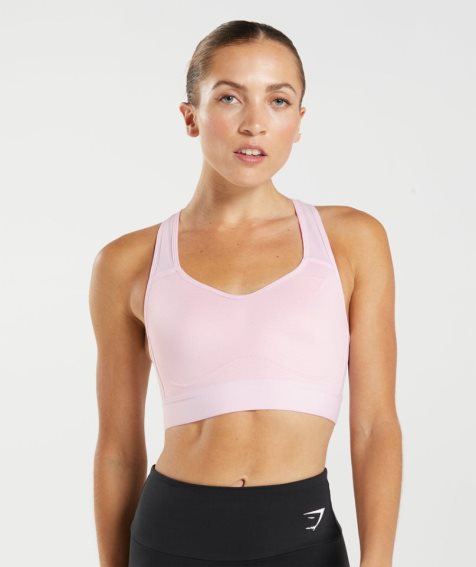 Sujetadores Deportivos Gymshark Ligeros High Support Mujer Rosas | ES8407-UO