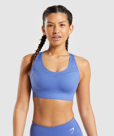 Sujetadores Deportivos Gymshark Open Back Mujer Azules | ES9102-FJ