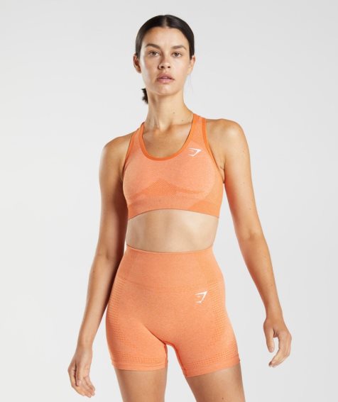 Sujetadores Deportivos Gymshark Vital Seamless 2.0 Mujer Naranjas | ES9703-XP