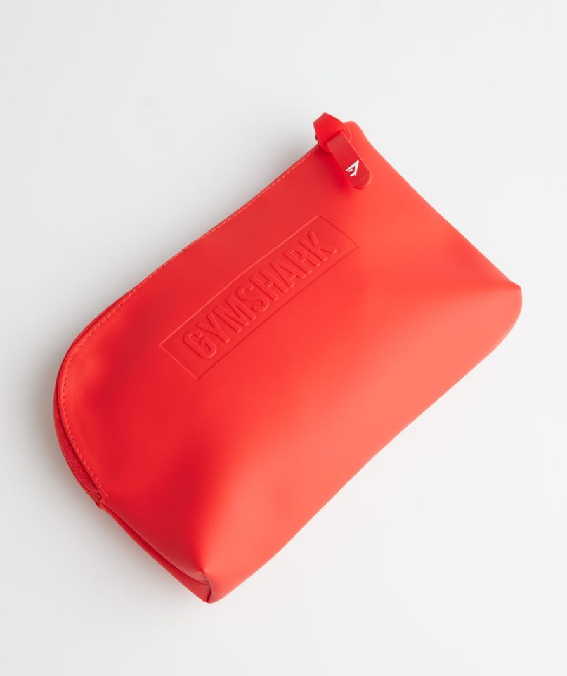 Bolsas De Aseo Gymshark Everyday Zip Pouch Rojas | ES7609-LB