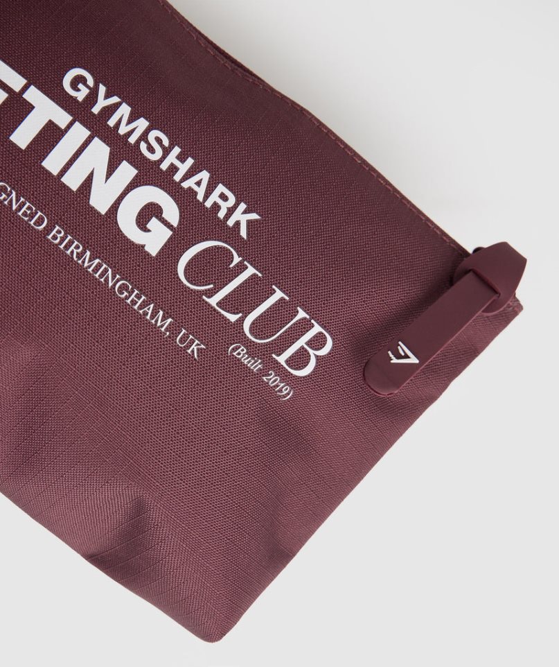 Bolsas De Aseo Gymshark Social Club Cosmetic Burdeos | ES6539-PC