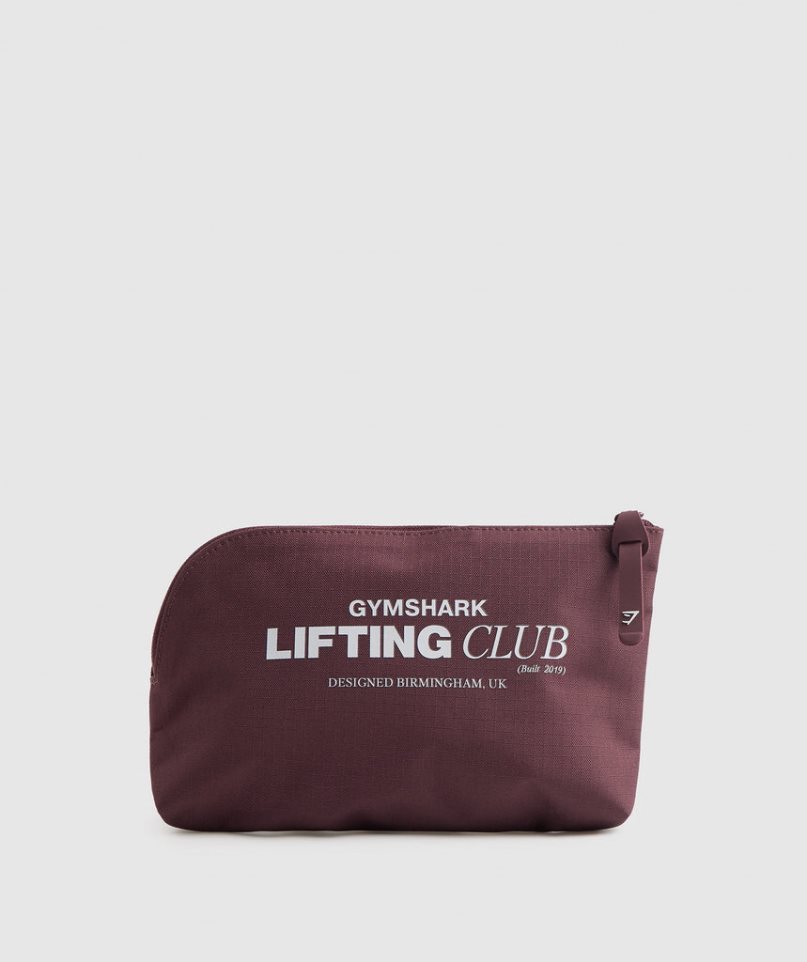 Bolsas De Aseo Gymshark Social Club Cosmetic Burdeos | ES6539-PC