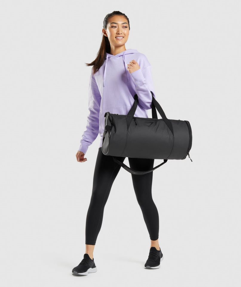 Bolso Deportivo Gymshark Barrel Negras | ES1954-XD