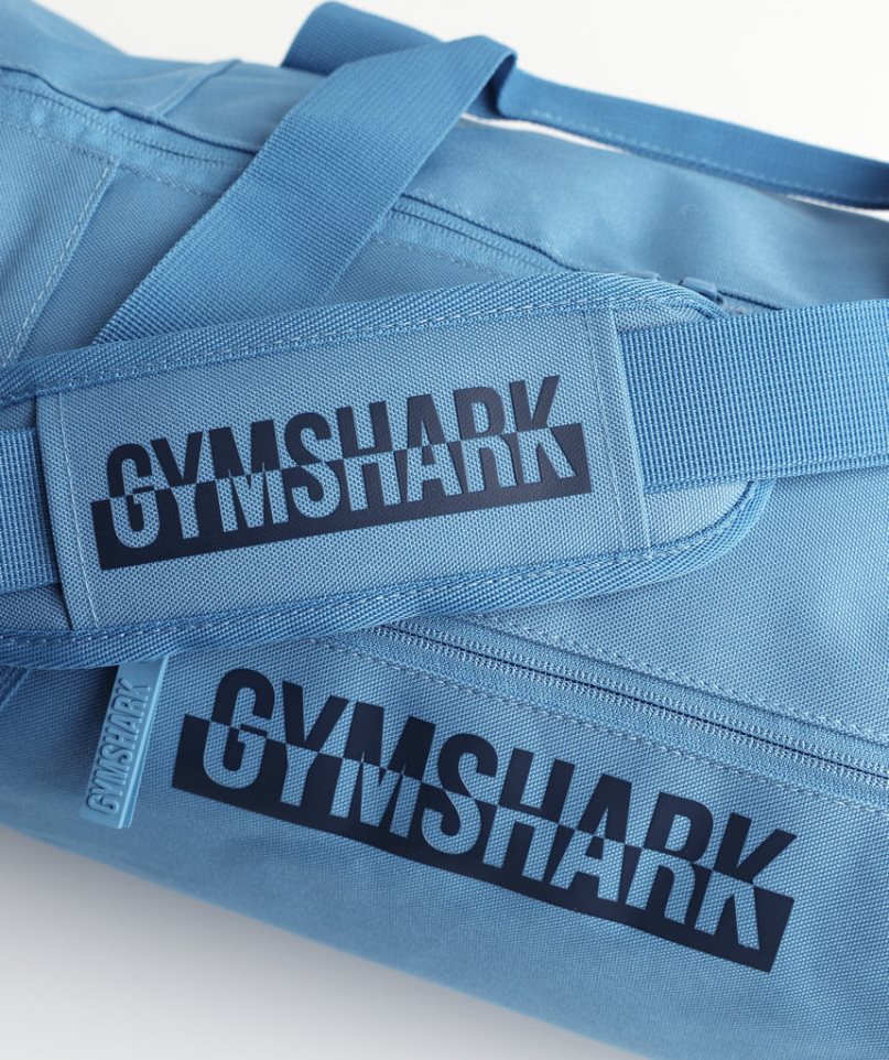 Bolso Deportivo Gymshark Bold Barrel Azules | ES1762-FG