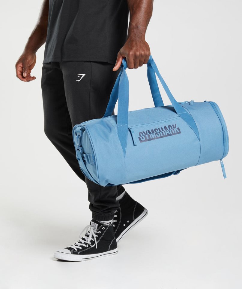 Bolso Deportivo Gymshark Bold Barrel Azules | ES1762-FG