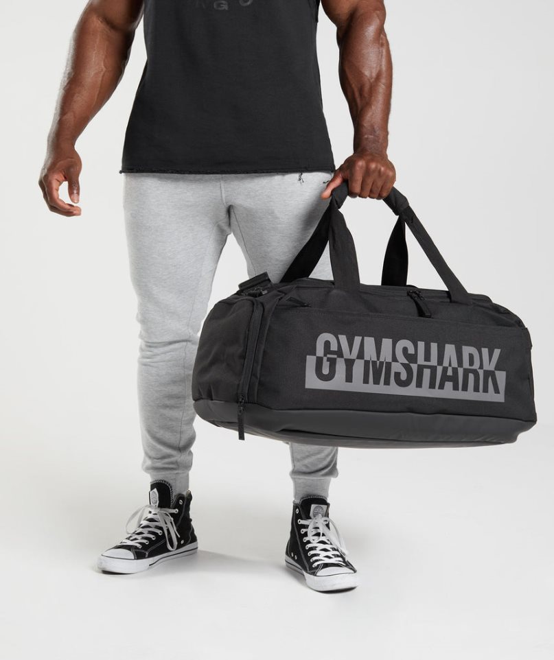 Bolso Deportivo Gymshark Bold Gym Negras | ES1842-SL