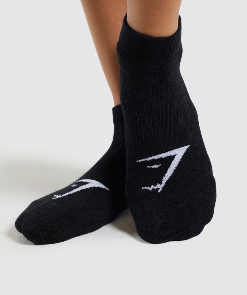 Calcetines Gymshark Ankle 3pk Negras | ES0618-QT