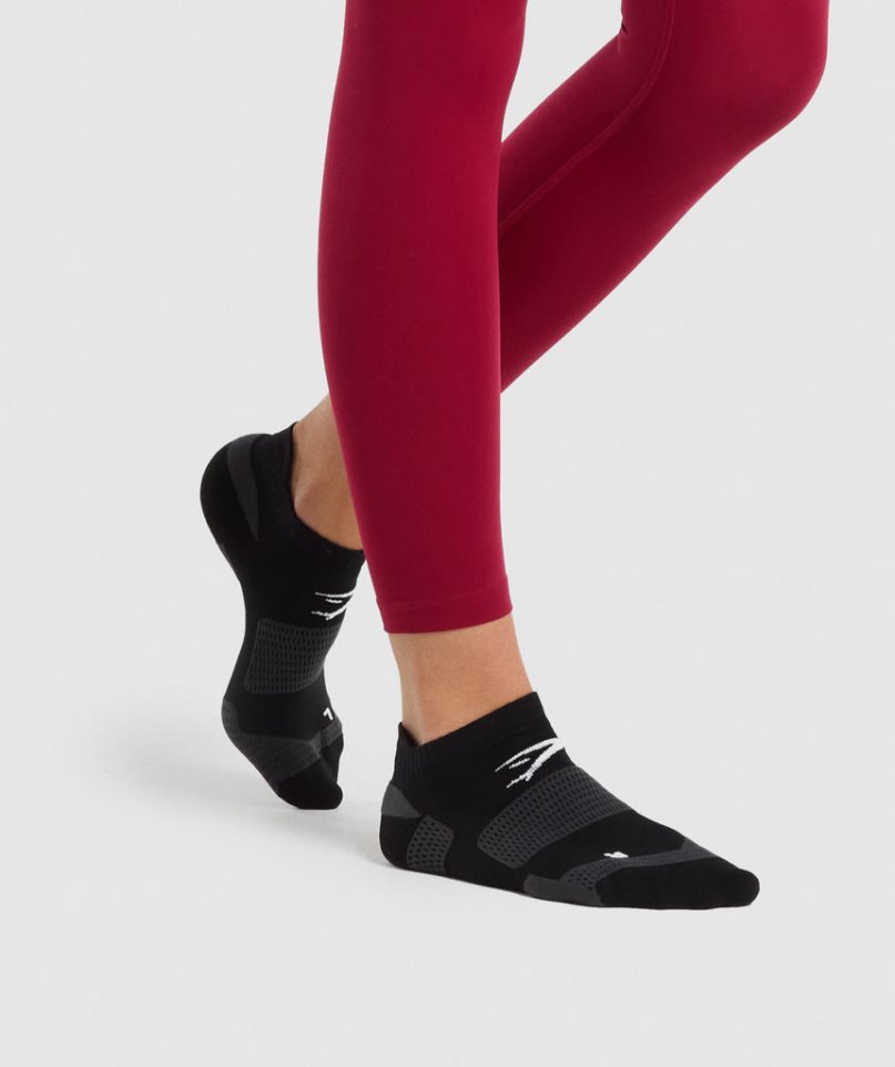 Calcetines Gymshark Ankle Performance Negras | ES0812-DW