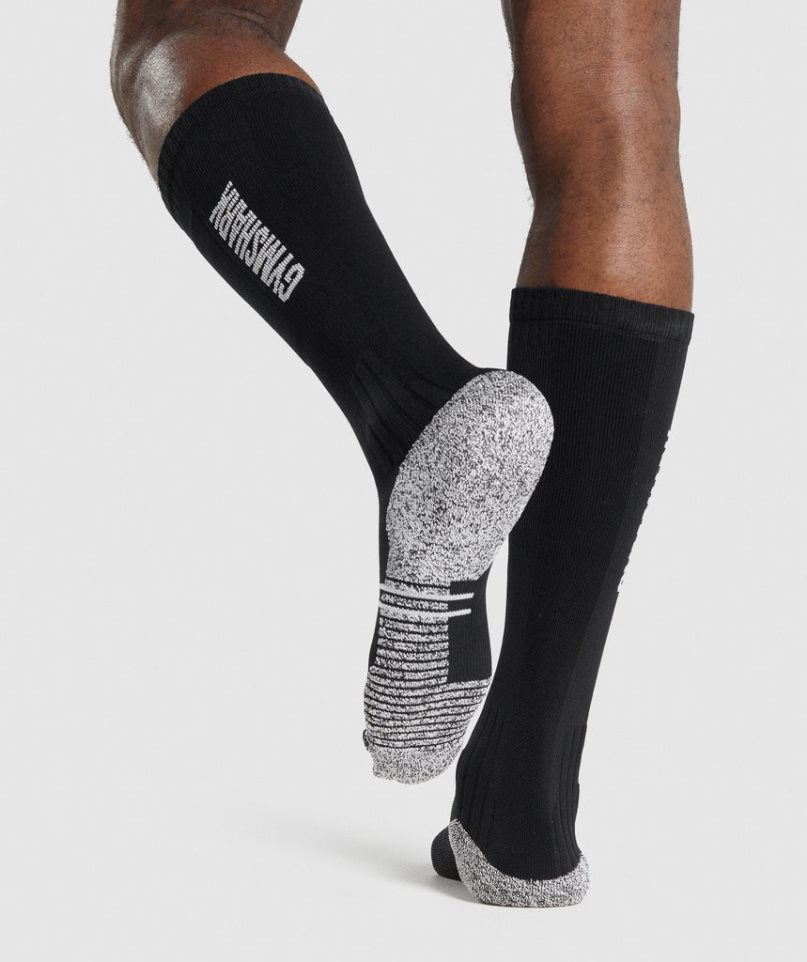 Calcetines Gymshark Weightlifting Negras | ES4132-OG