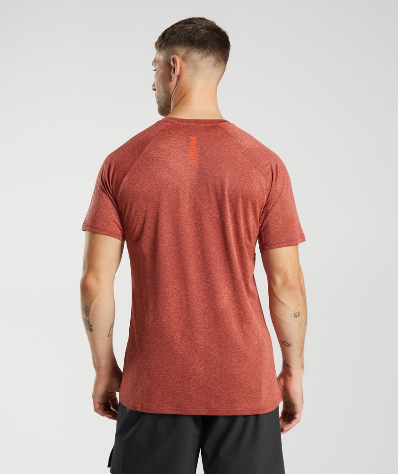 Camiseta Gymshark Apex Hombre Marrones | ES3248-VK