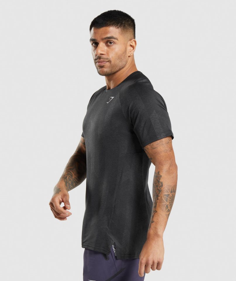 Camiseta Gymshark Apex Hombre Negras | ES4736-IF