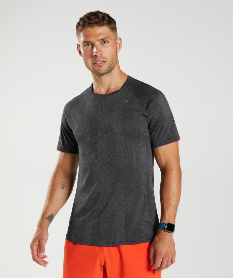 Camiseta Gymshark Apex Hombre Negras | ES8264-VR