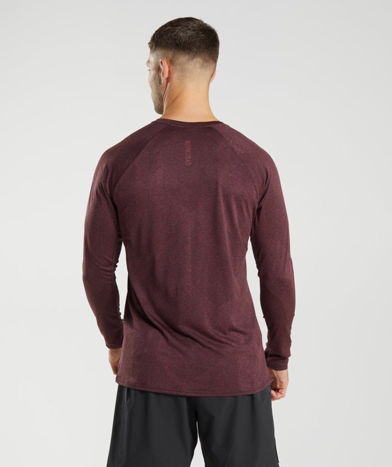 Camiseta Gymshark Apex Long Sleeve Hombre Marrones Oscuro | ES6792-ON