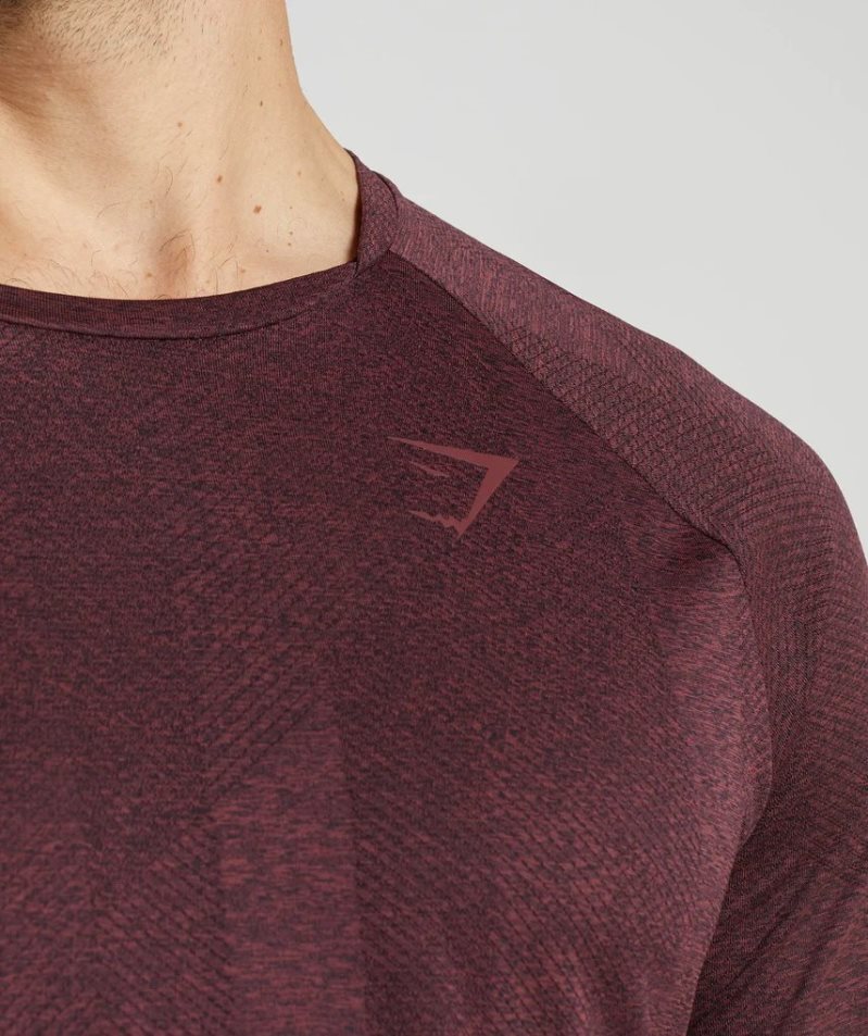 Camiseta Gymshark Apex Long Sleeve Hombre Marrones Oscuro | ES6792-ON