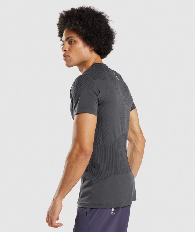 Camiseta Gymshark Apex Seamless Hombre Negras | ES5742-NQ