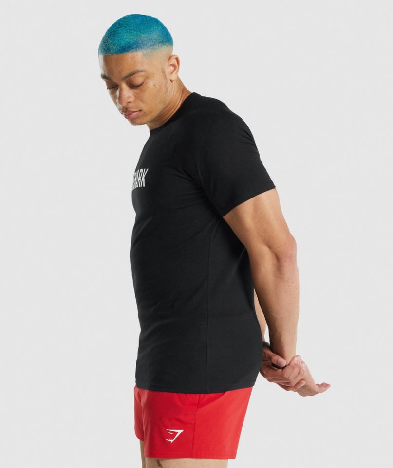 Camiseta Gymshark Apollo Hombre Negras | ES9168-VU