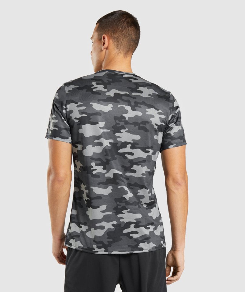 Camiseta Gymshark Arrival Hombre Camuflaje | ES2076-TD