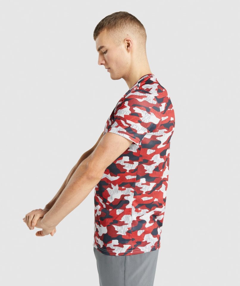 Camiseta Gymshark Arrival Hombre Camuflaje | ES2189-DY