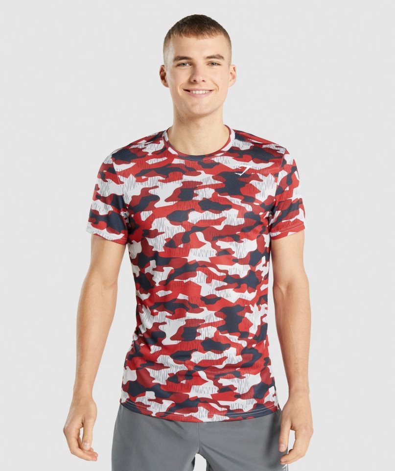 Camiseta Gymshark Arrival Hombre Camuflaje | ES2189-DY