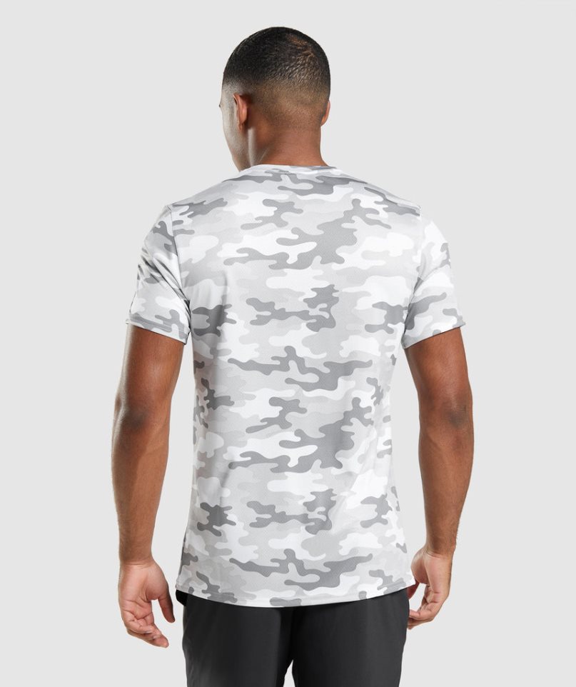 Camiseta Gymshark Arrival Hombre Camuflaje | ES2438-ZS