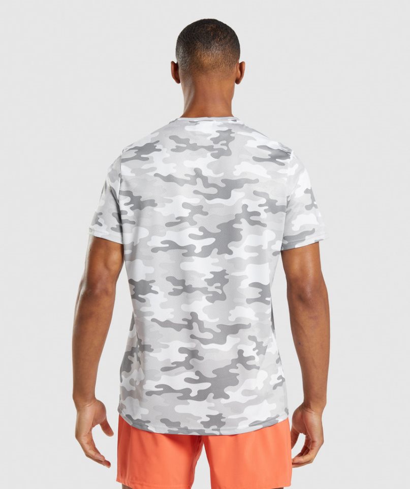 Camiseta Gymshark Arrival Hombre Camuflaje | ES7458-PH